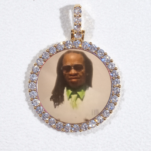 3D CIRCLE CUSTOM PICTURE PENDANT SMALL SIZE