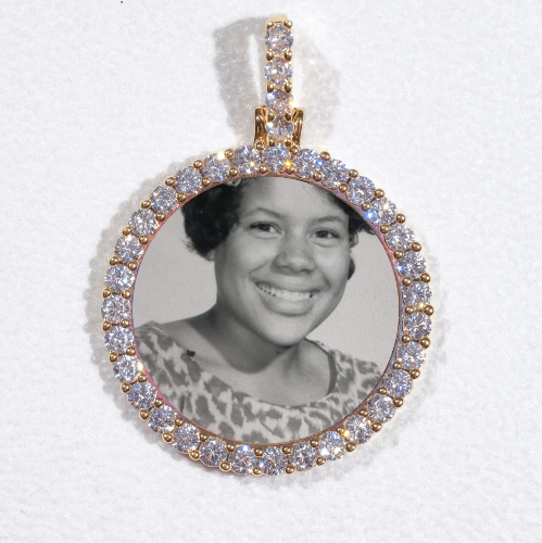 3D CIRCLE CUSTOM PICTURE PENDANT SMALL SIZE