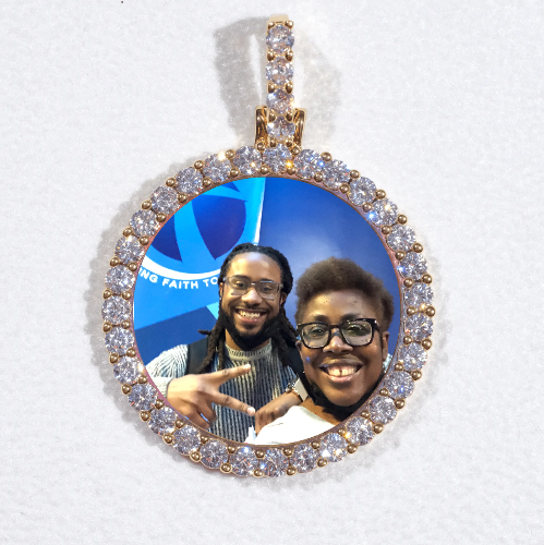 3D CIRCLE CUSTOM PICTURE PENDANT SMALL SIZE