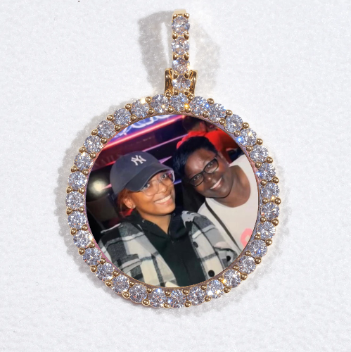 3D CIRCLE CUSTOM PICTURE PENDANT SMALL SIZE