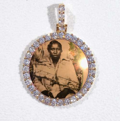 3D CIRCLE CUSTOM PICTURE PENDANT SMALL SIZE