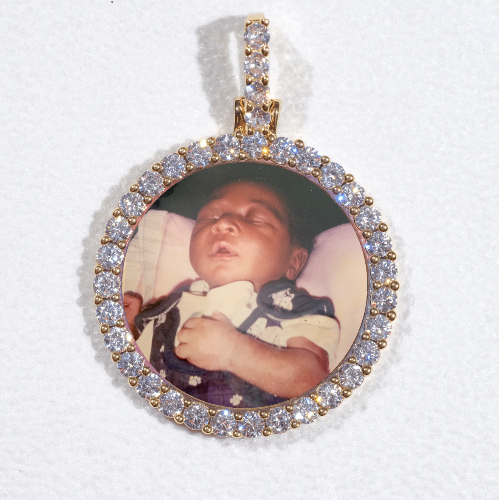 3D CIRCLE CUSTOM PICTURE PENDANT SMALL SIZE
