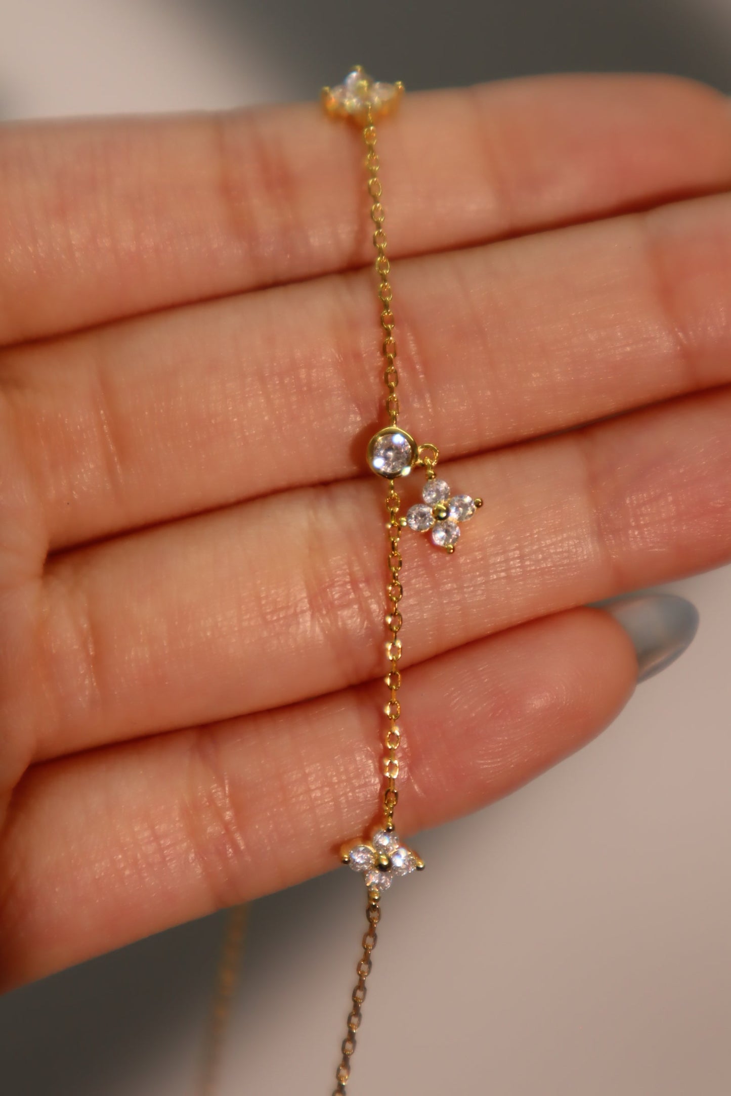 18K Gold Vermeil Multi Starlight Petal Necklace