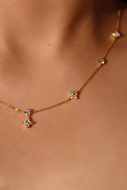 18K Gold Vermeil Multi Starlight Petal Necklace
