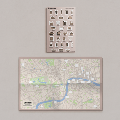London Sticker & Map Set