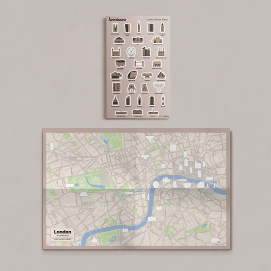 London Sticker & Map Set