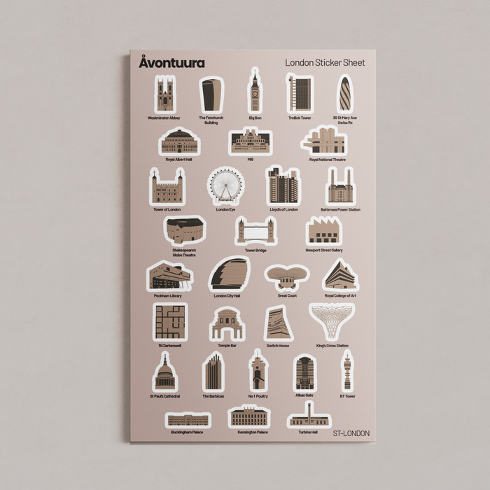 London Sticker & Map Set