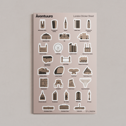 London Sticker & Map Set