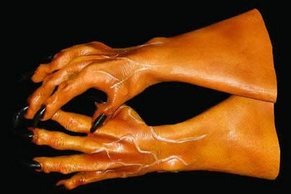 "Movie Quality Pumpkin Deluxe Latex Hands" Halloween Costume Gloves