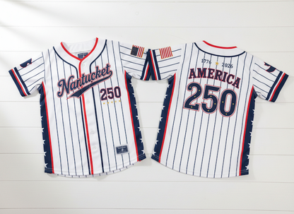 Nantucket 250 Baseball Jersey (White)