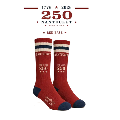 Nantucket 250  Red Athletic Socks (Red)