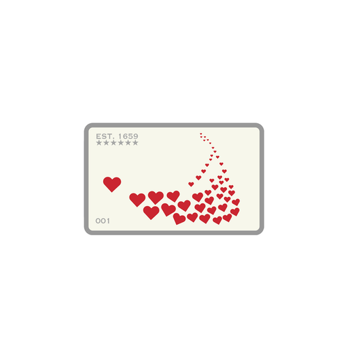Nantucket Hearts Velcro Patch for Winter Hat