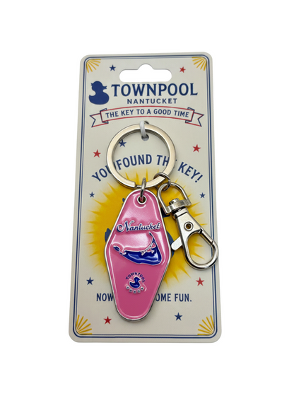 Nantucket Red - Safe in the Harbor - Keychain (Metal)