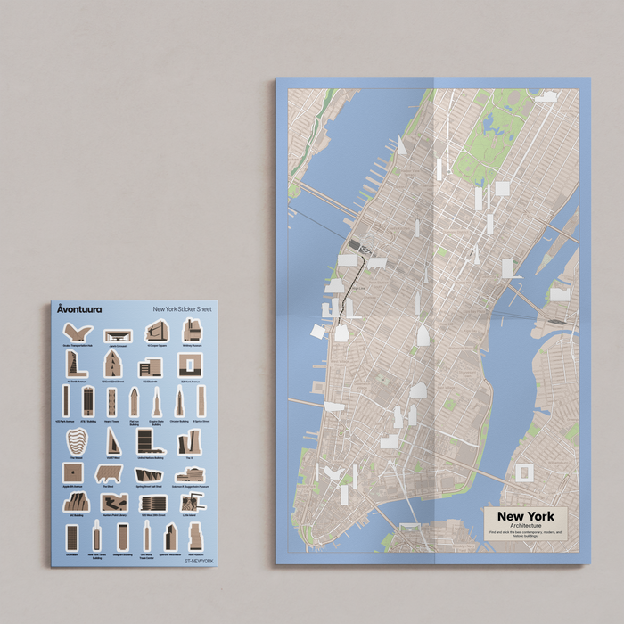 New York Sticker & Map Set