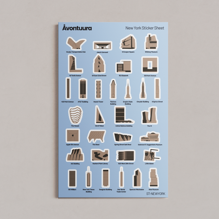 New York Sticker & Map Set