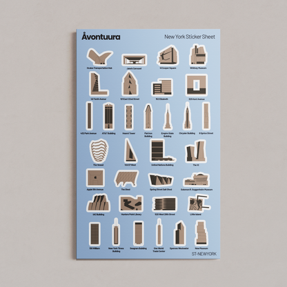 New York Sticker & Map Set