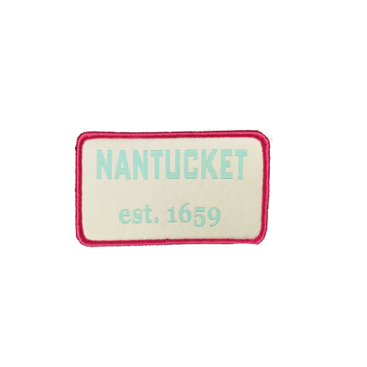 Pacific Velcro Patch for Winter Hat (White, Blue, Pink)
