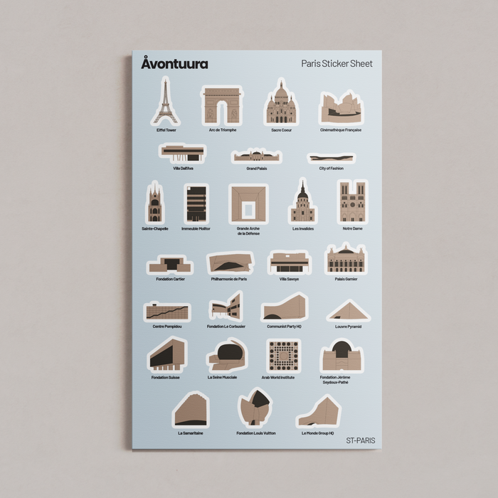 Paris Sticker & Map Set