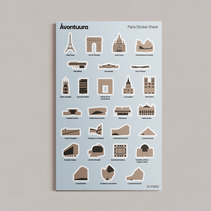 Paris Sticker & Map Set
