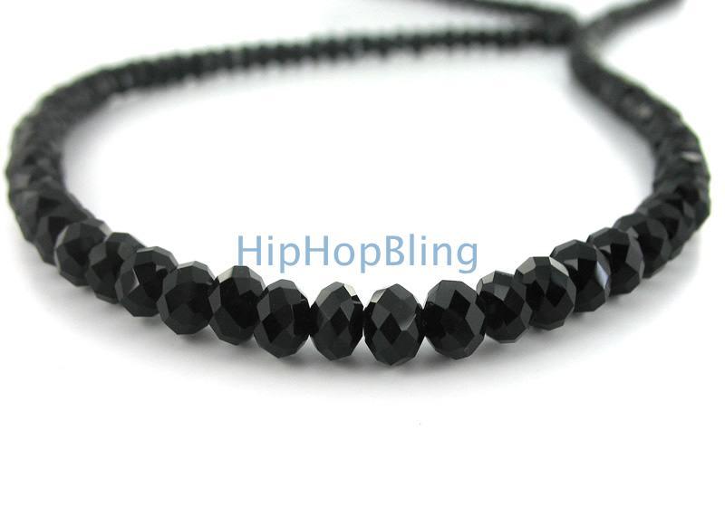 Black Raw 'Diamond' Solitaire Necklace