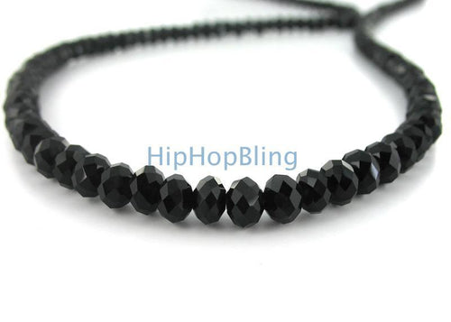 Black Raw 'Diamond' Solitaire Necklace