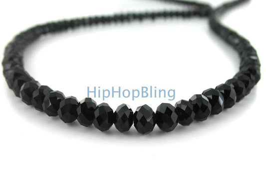 Black Raw 'Diamond' Solitaire Necklace