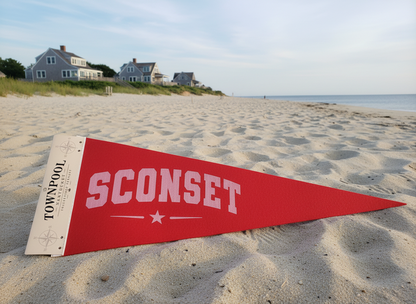 Sconset Pennant (White, Red)