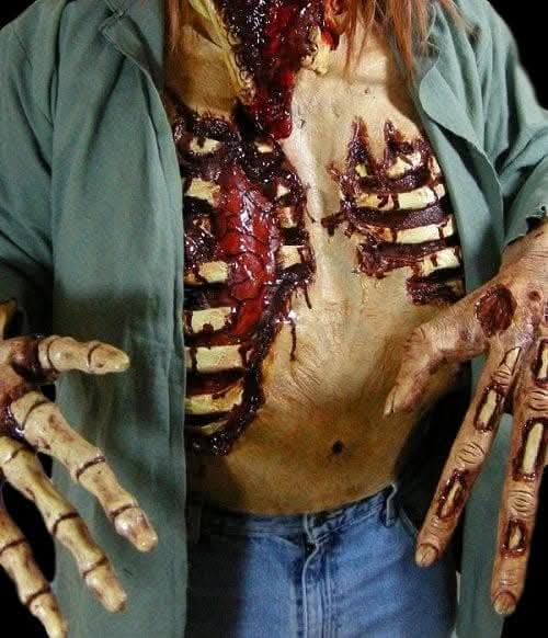 "Spare Ribs Latex Chest Plate" Halloween Costume Accessory