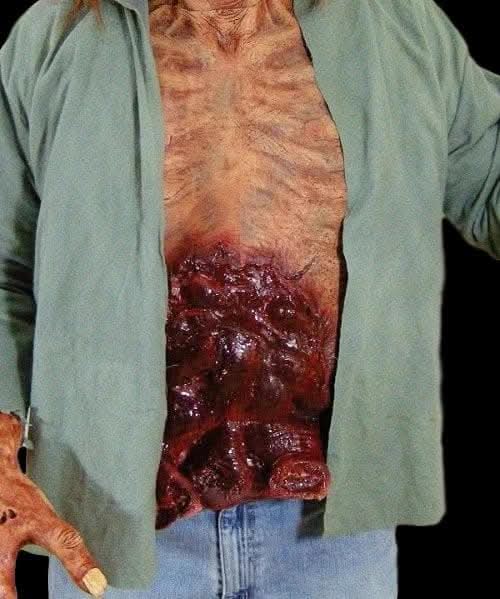 "Spill Your Guts - Latex Chest" Hallowen Costume Accessory