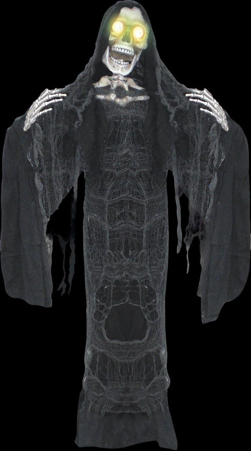 "Standing Reaper with Moving Jaw" Electric Animated Halloween Prop