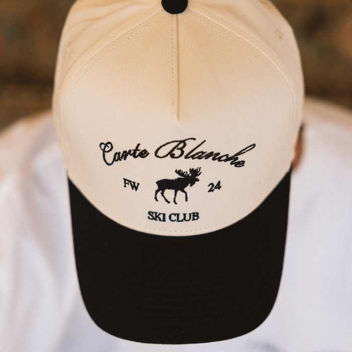 The Moose Snapback // Black & Créme