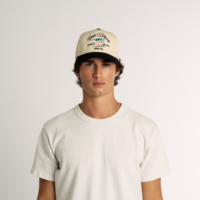 The Palm Tree Snapback // Black & Créme