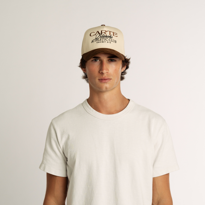 The Suede Athletic Club Snapback // Brown & Créme