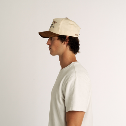 The Suede Athletic Club Snapback // Brown & Créme