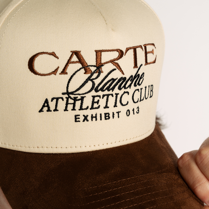 The Suede Athletic Club Snapback // Brown & Créme