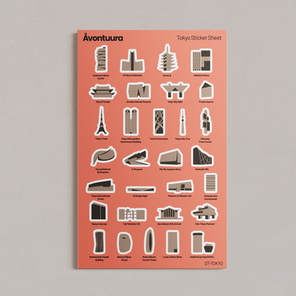 Tokyo Sticker & Map Set