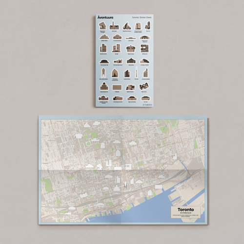 Toronto Sticker & Map Set