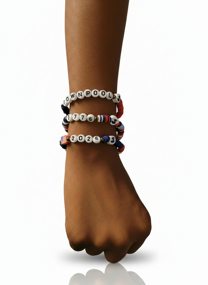TownPool 250 Bracelet  3 Pack (Red, White, Blue)