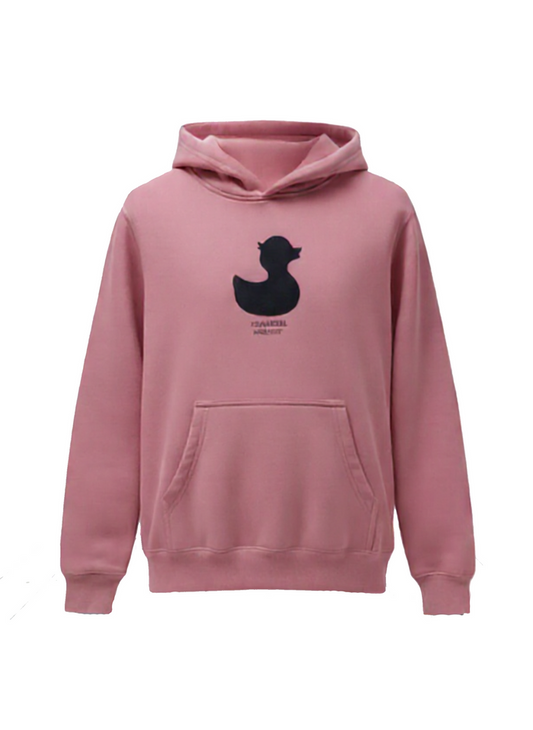 Townpool Duck Youth Hooded Sweatshirt (Pastel Pink, Navy Duck)