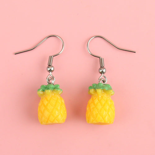 Who Lives In A Pineapple Earrings