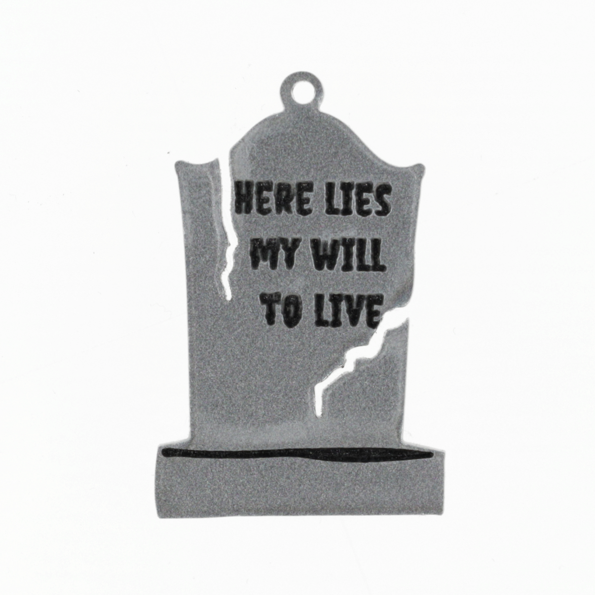 Will To Live Grave Stone Charm